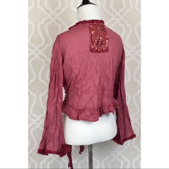 *TAKING DOWN* Handmade Festival Cherry Wine Jacket - Picture 3 of 7